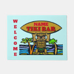Welcome Mat, Tiki Bar Doormat at Zazzle