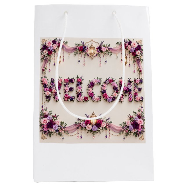 Welcome  medium gift bag (Front)