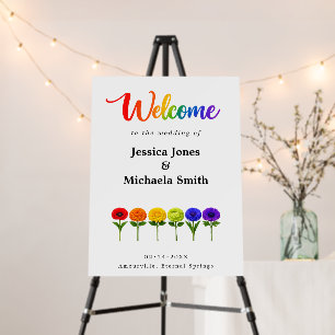 💍🌈 Welcome Minimalist Elegant Foam Board