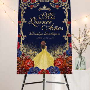 Welcome Mis Quince Anos Beauty and best  Foam Board