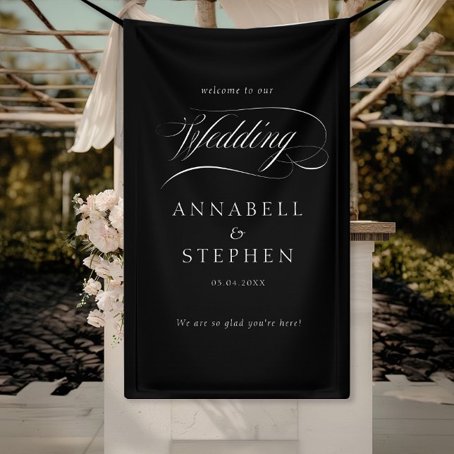 Welcome! Modern, Calligraphy, Wedding Banner (Creator Uploaded)