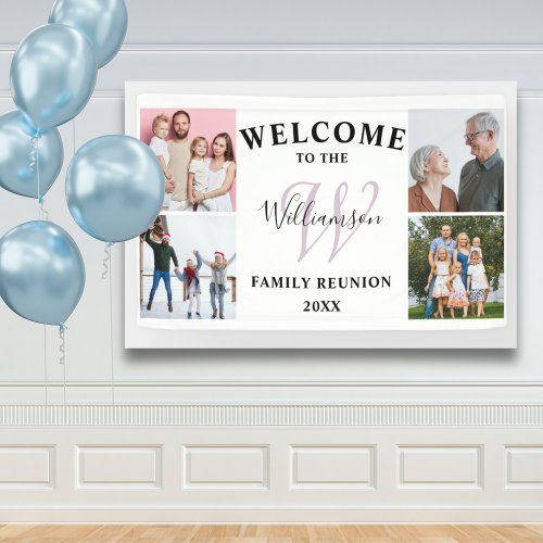 Welcome Monogram & Photo Family Reunion 