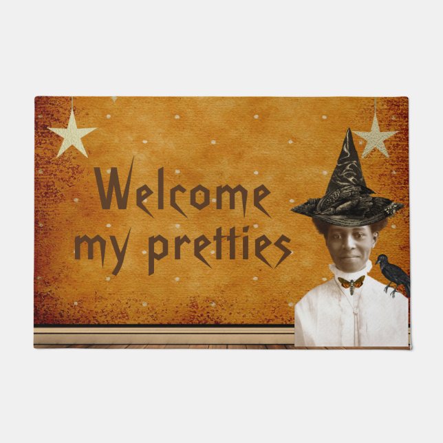 Welcome My Pretties Halloween Doormat (Front)