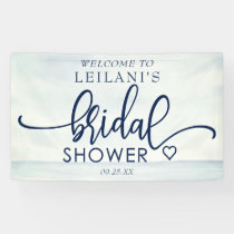 Welcome Nautical Ocean Watercolor Bridal Shower Banner