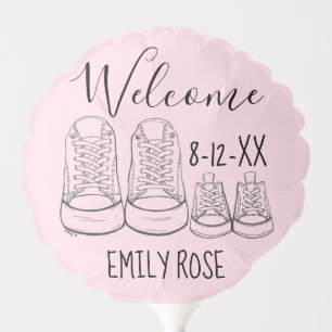 Welcome New Baby Baptism Christening Pink Girl Balloon