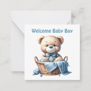 Welcome New Baby Boy Card