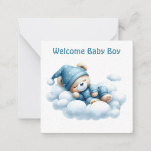 Welcome New Baby Boy Card