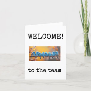 Welcome New Employee, Staff, Team Card