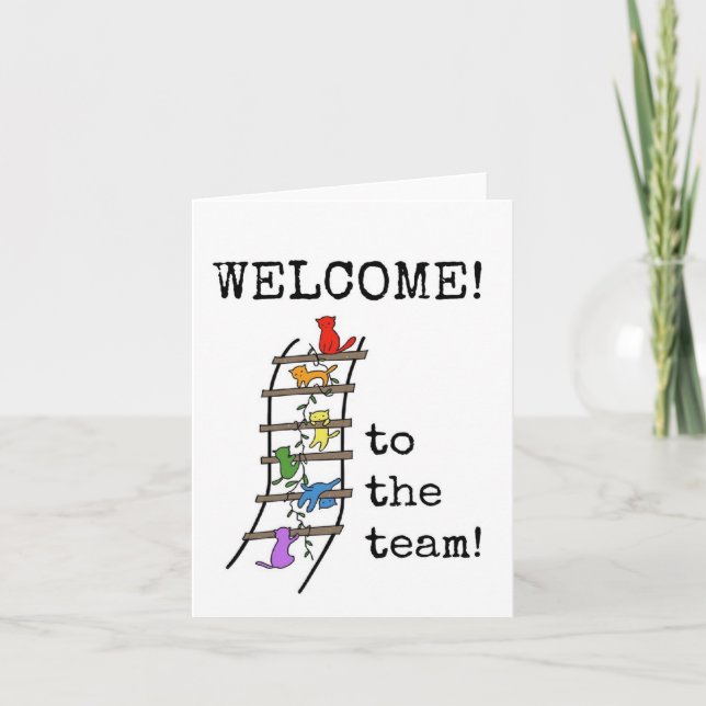 Welcome New Employee, Team Card (Front)