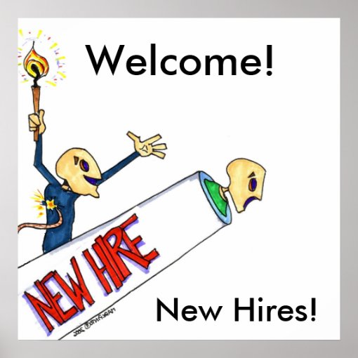 Welcome New Hires Poster Zazzle