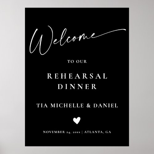 Welcome Night Before Dinner Rehearsal Sign