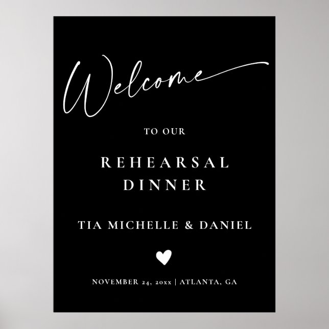 Welcome Night Before Dinner Rehearsal Sign (Front)