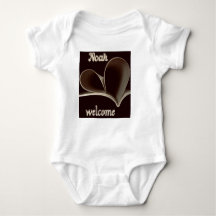 Welcome Noah Heartfelt Baby Bodysuit.