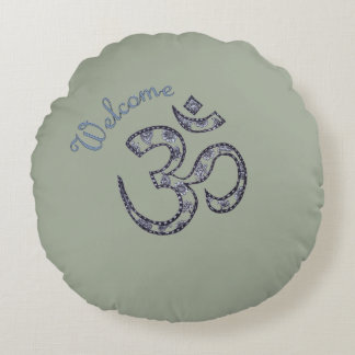 Welcome Om Customizable Meditation Cushion