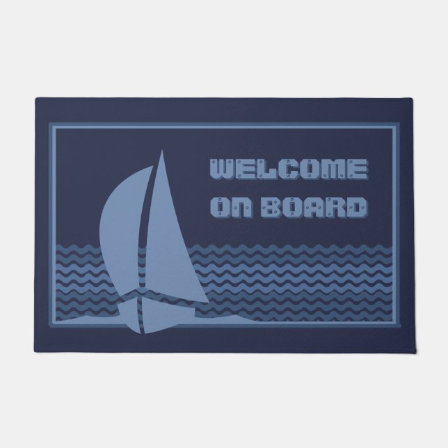 Welcome on Board Doormat (Front)