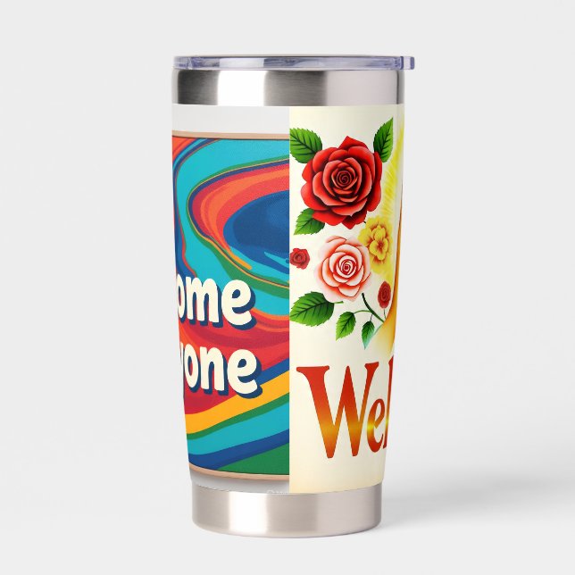 Welcome on insulated tumbler (Left)