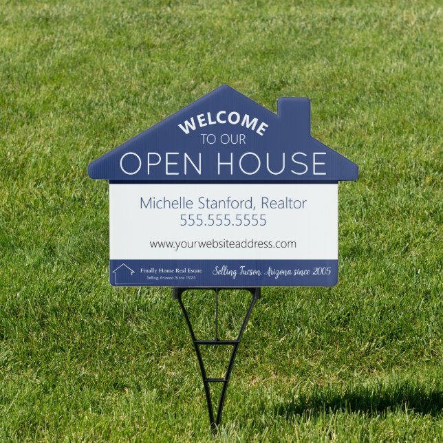 Welcome Open House Modern Real Estate Sign (Insitu)