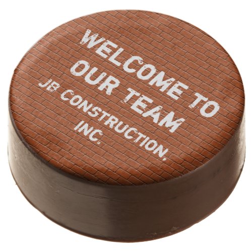 Welcome Our Team Red Brick Construction Employee Chocolate Covered Oreo