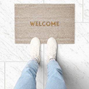 "Welcome" Outdoor Coir Mat