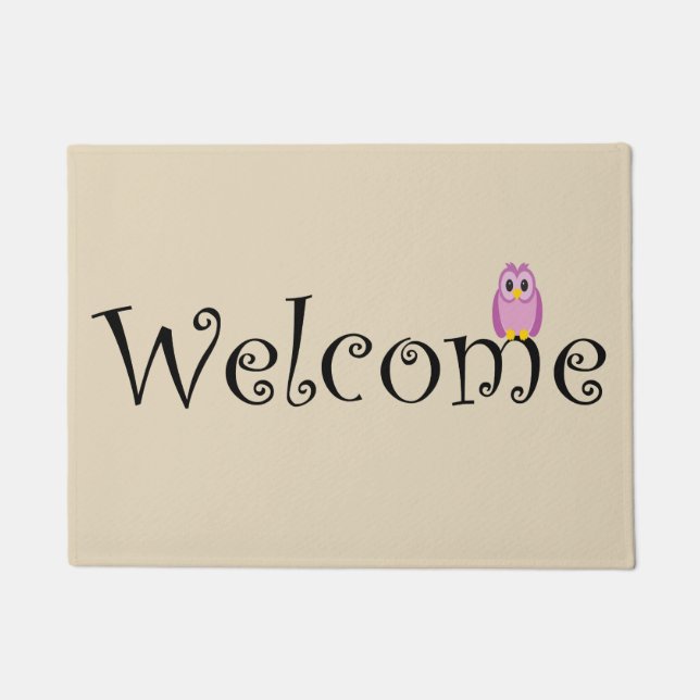 Welcome Owl Mat (Front)