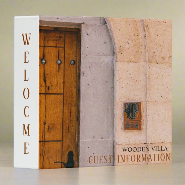 Welcome Pack Rental Villa Guest Information 3 Ring Binder (Creator Uploaded)