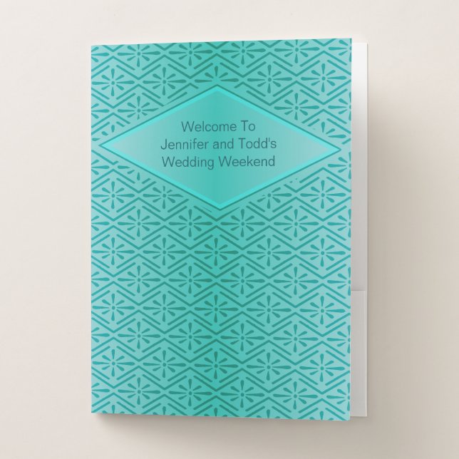 Welcome Packet, Wedding or Event Pocket Folder (Front)