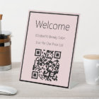 Welcome Pale Pink Scan QR Code for Price List