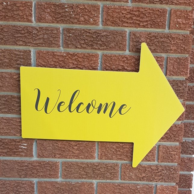 Welcome Party Arrow Sign (Creator Uploaded)