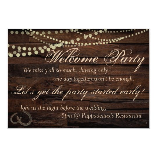 welcome party invitation zazzle com