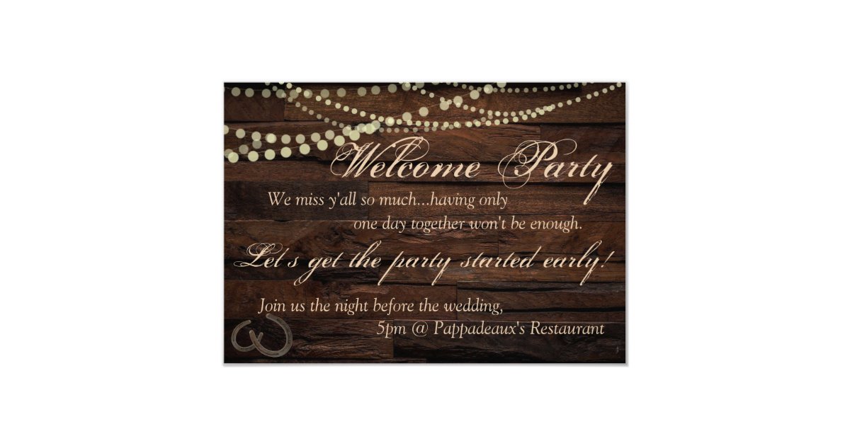 Welcome Party Invitation Zazzle Com