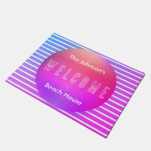 Welcome Personalized Beach House Doormat