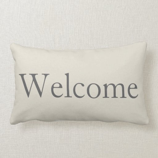 Welcome Pillow | Zazzle