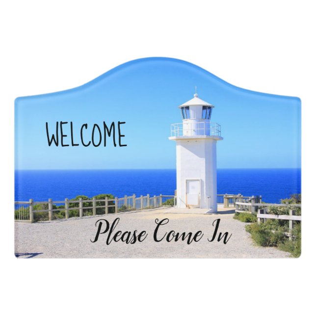 Welcome Please Come In Door Sign (Small Crest Front)