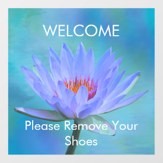 Welcome Please Remove Your Shoes Floor Decal