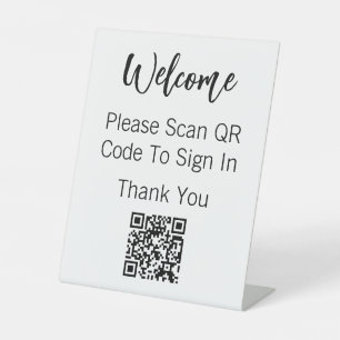Welcome Please Scan QR Code To Sign In Template