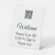 Welcome Please Scan QR Code To Sign In Template | Zazzle