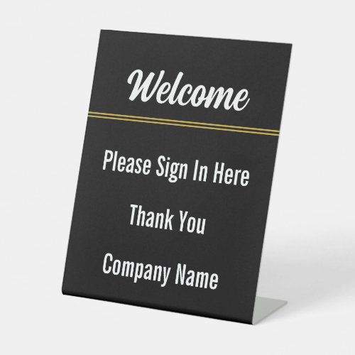 Welcome Please Sign In Here Thank You Company Name