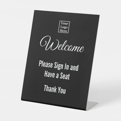 Welcome Please Sign In on Black  White Your Logo