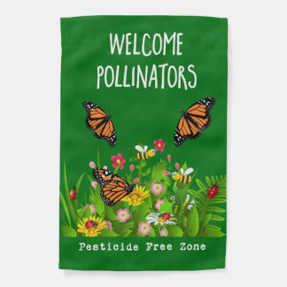 Welcome Pollinators Garden Flag