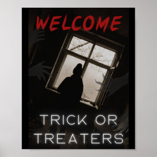 Welcome Poster Horror Halloween Trick or Treat