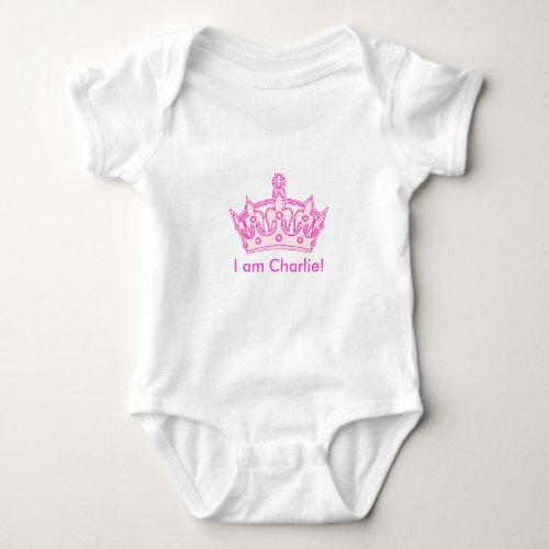 Welcome Princess Charlie Baby Bodysuit