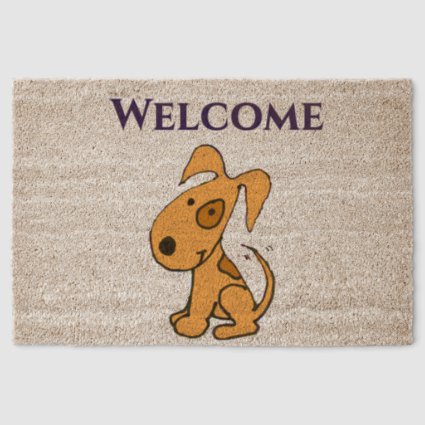 Welcome Puppy Love Coir Mat