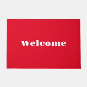 Welcome Red Doormat