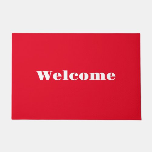 Welcome Red  Doormat