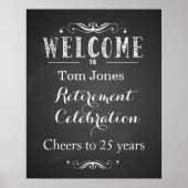 Welcome retirement party sign | Zazzle