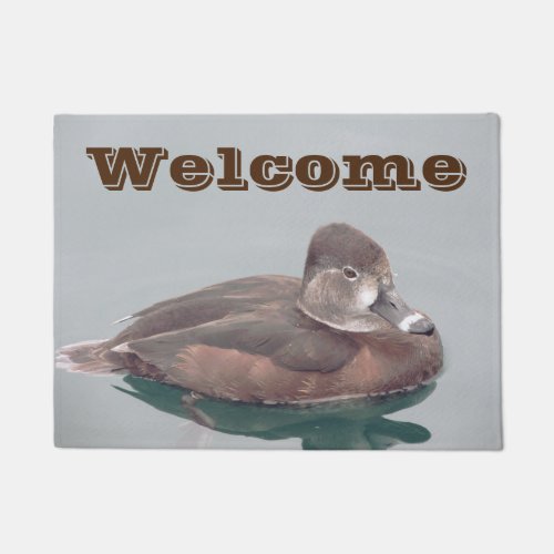 Welcome Ring_necked Duck Photo Nature Wild Bird Doormat