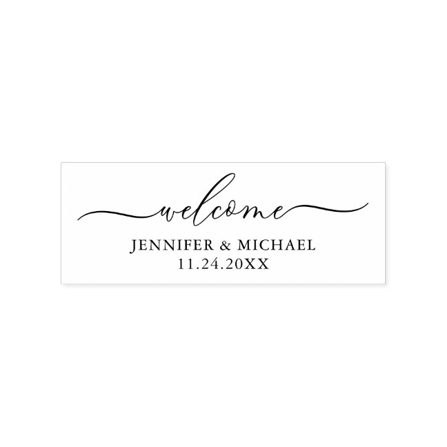Welcome Rubber Stamp