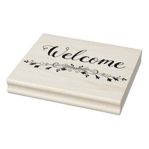 Welcome Rubber Stamp