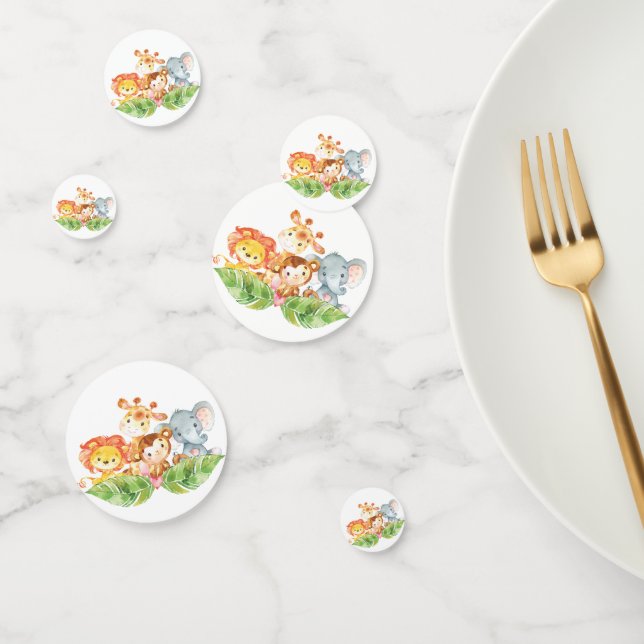 Welcome Safari Jungle Baby Shower Confetti (Group)