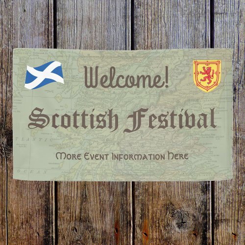 Welcome Scottish Festival or Event Banner